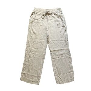 Tommy Bahama 100% Linen Wide Leg Pants Beige Size M